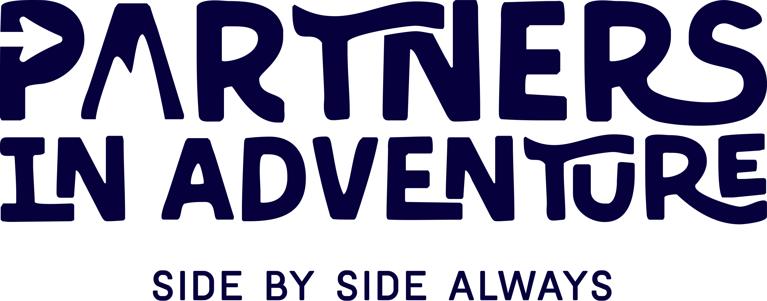 Logotipo de Partners in Adventure, cliente de branding turístico