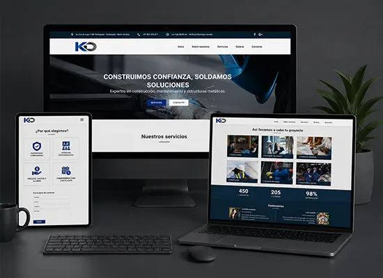 Portada del proyecto web corporativo para KD Karo Motors