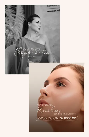 Publicaciones educativas para Instagram de una especialista en estética