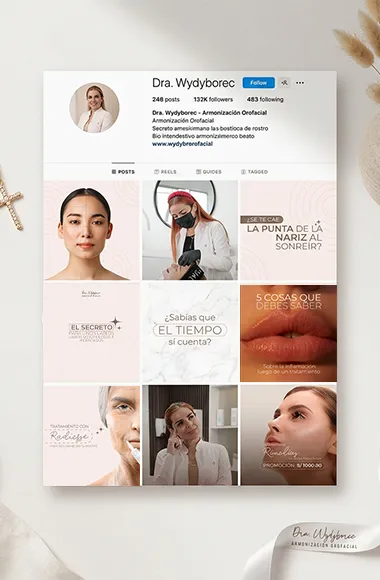 Portada del caso de redes sociales para cosmetóloga Wydyborec